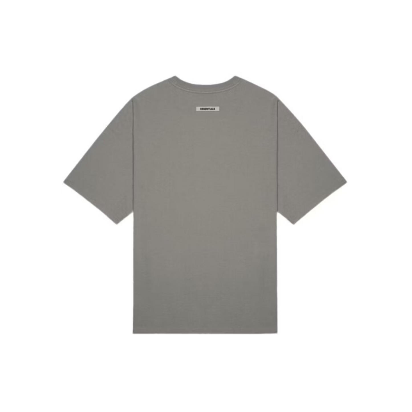 Fear of God Essentials Boxy T-Shirt Applique Logo Gray Flannel