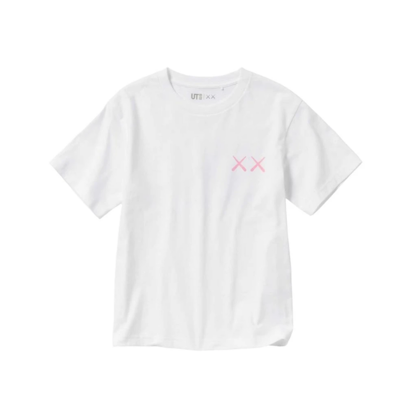 KAWS x Uniqlo UT Short Sleeve Graphic T-shirt Pink White