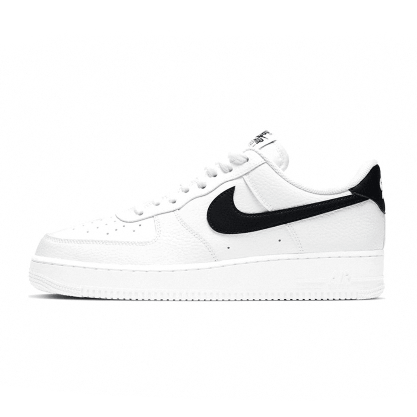 Nike Air Force 1 Low '07 White Black Pebbled Leather - SNEAKERS OF WISDOM