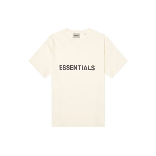 Fear of God Essentials Boxy T-Shirt Applique Logo Butter Cream