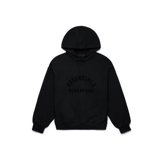 Fear of God Essentials Arch Logo Hoodie Jet Black