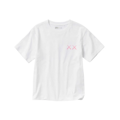 KAWS x Uniqlo UT Short Sleeve Graphic T-shirt Pink White