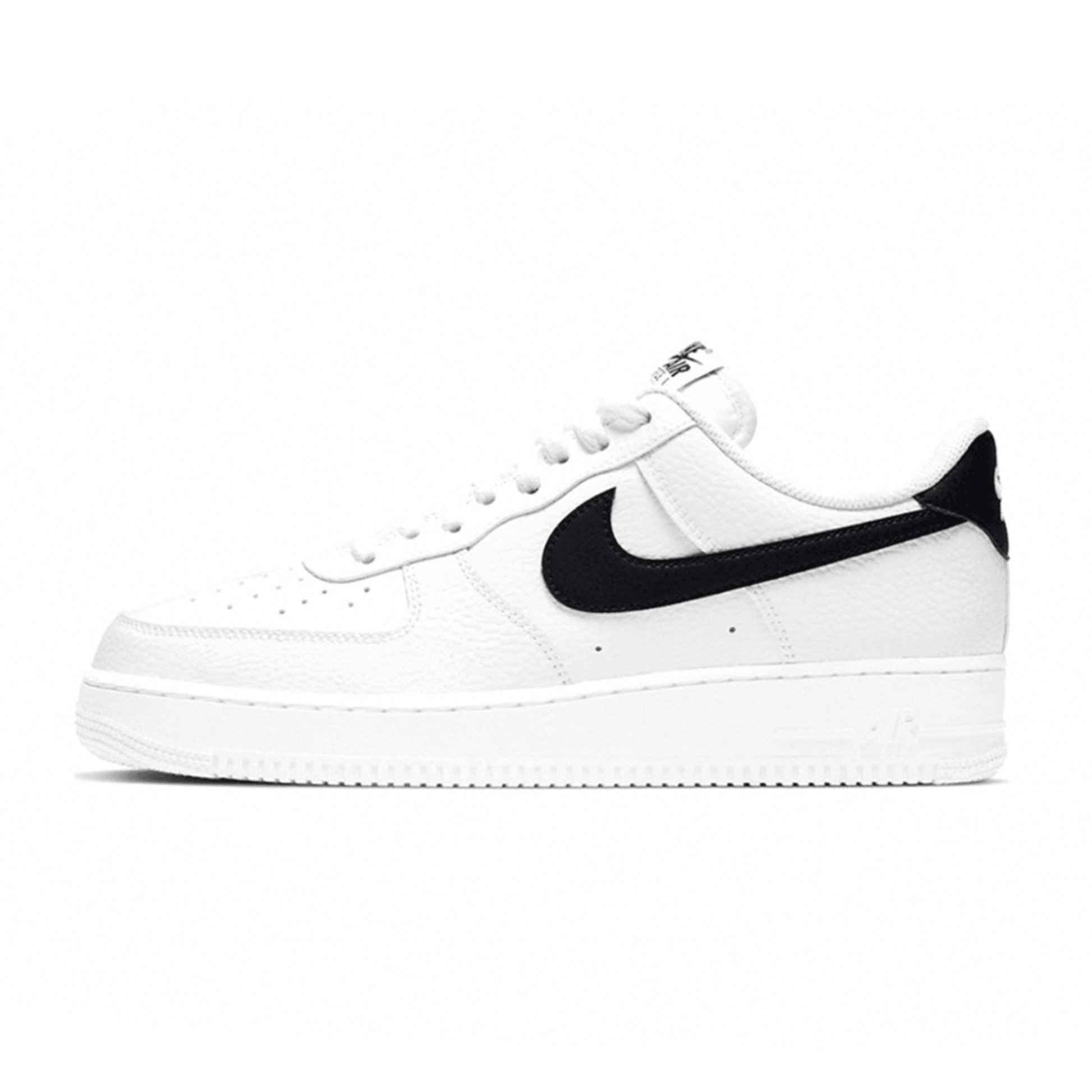 Nike Air Force 1 Low '07 White Black Pebbled Leather - SNEAKERS OF WISDOM