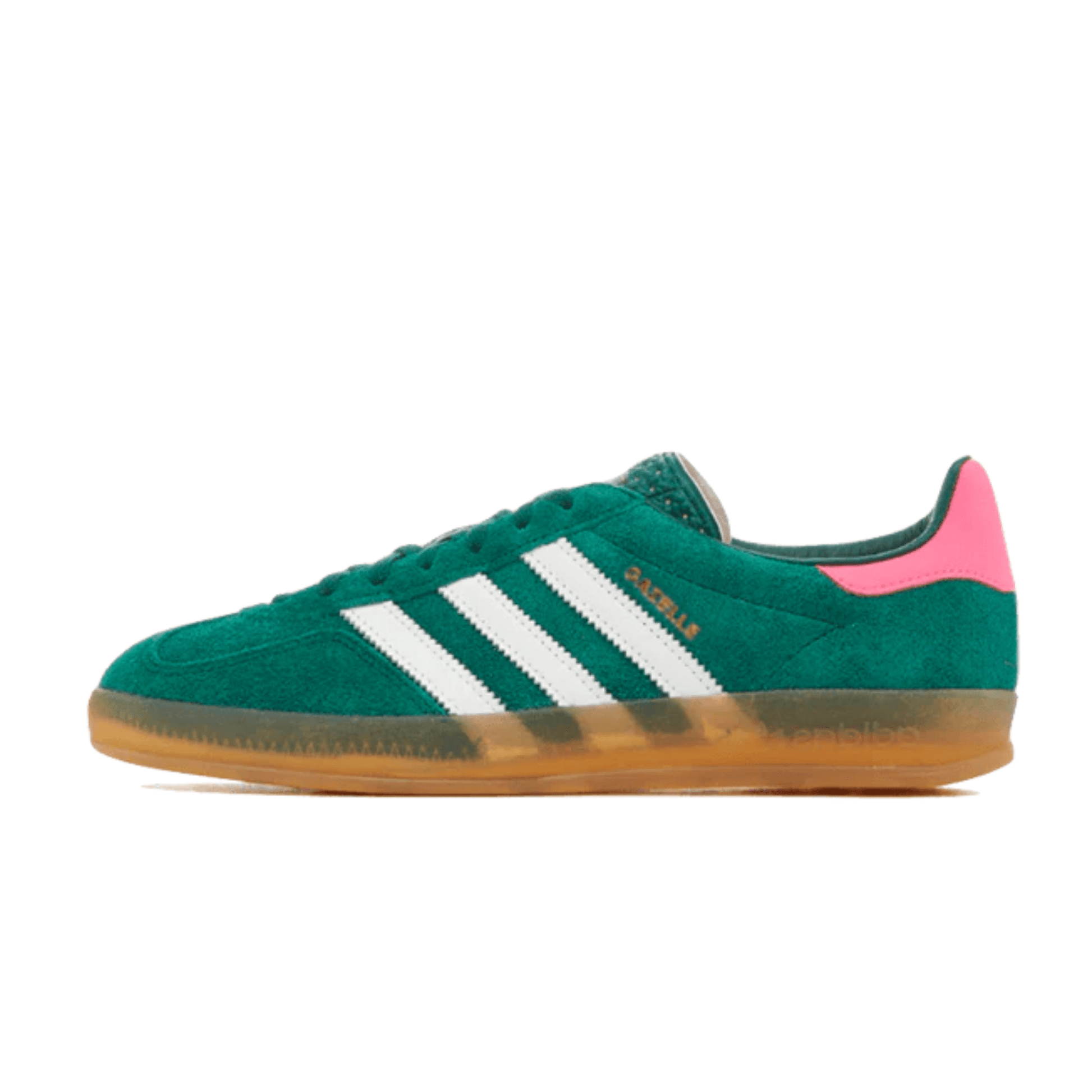 adidas Gazelle Indoor Collegiate Green Lucid Pink W - SNEAKERS OF WISDOM