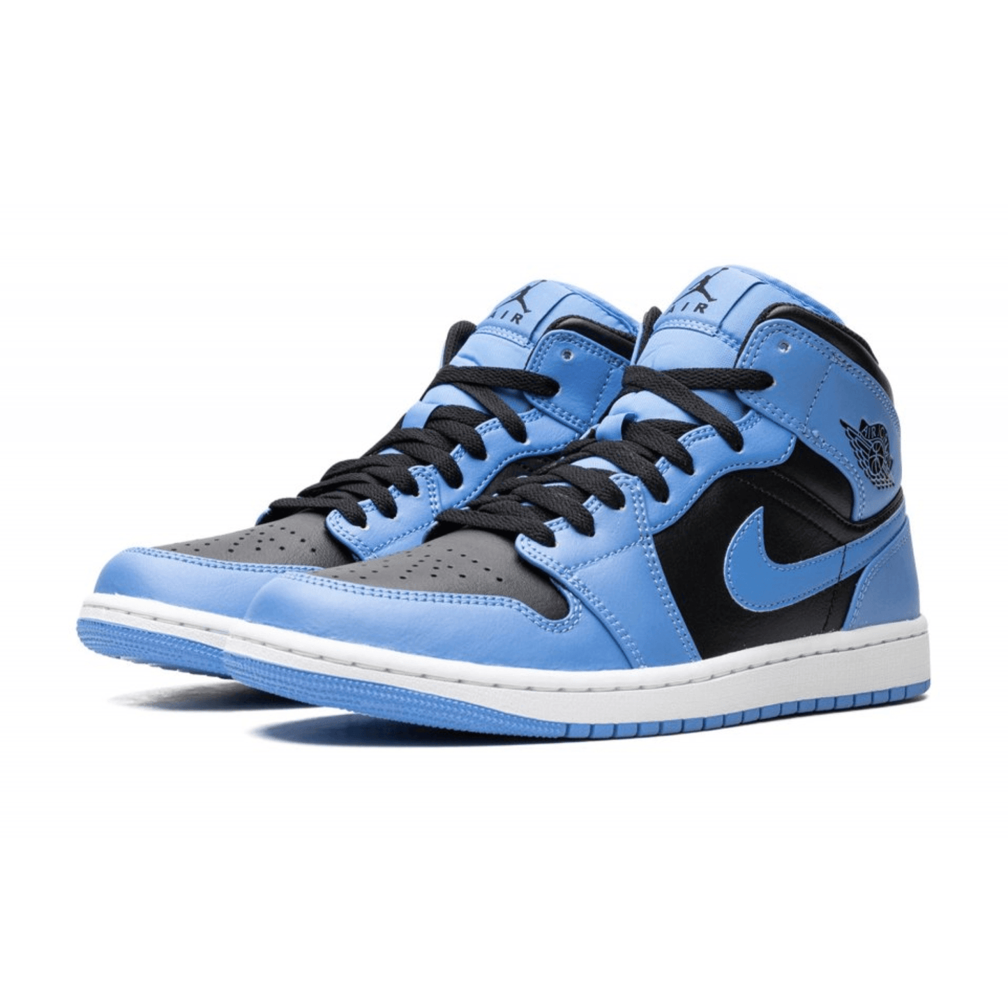 Air Jordan 1 Mid University Blue Black - SNEAKERS OF WISDOM