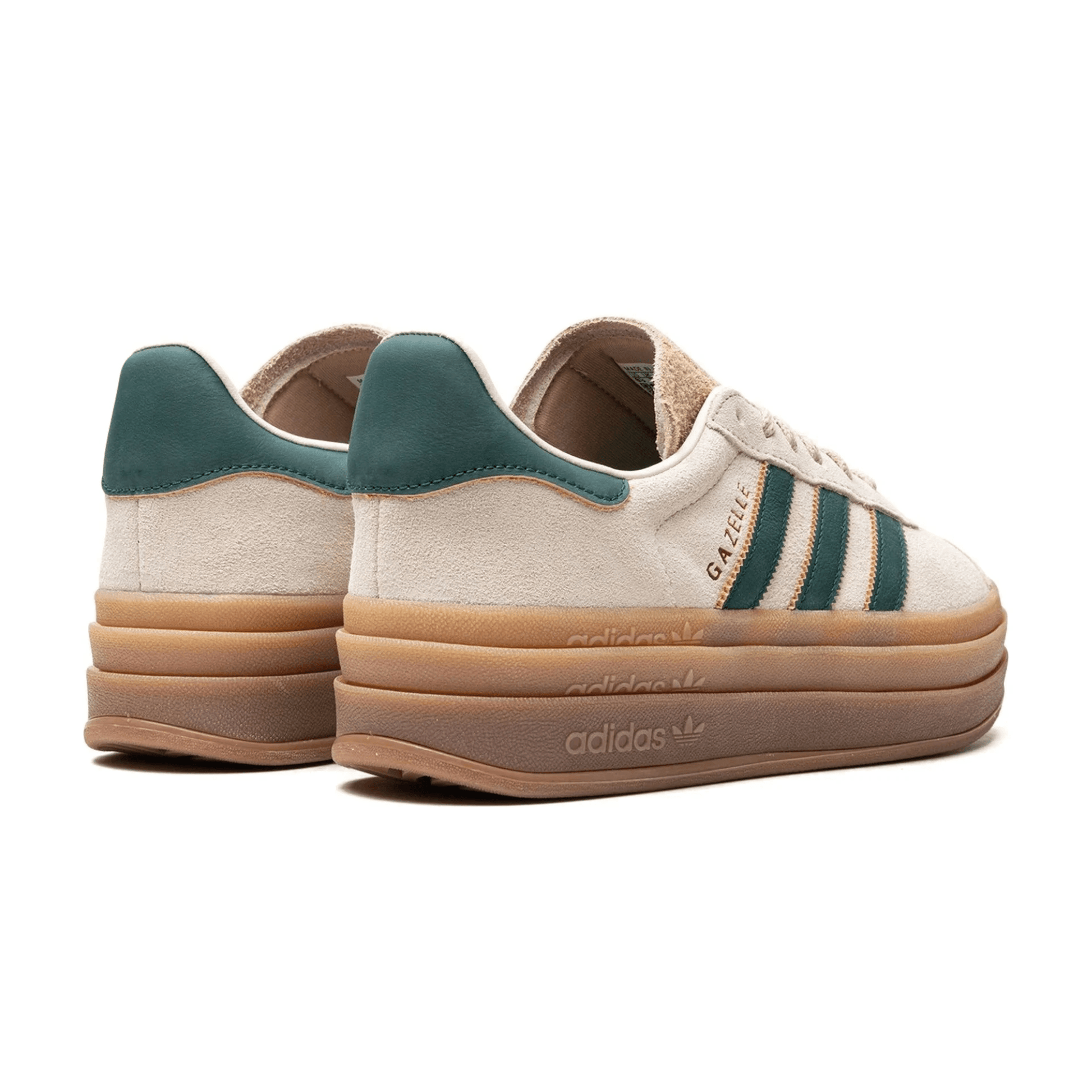 adidas Gazelle Bold Magic Beige Collegiate Green W - SNEAKERS OF WISDOM