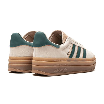 adidas Gazelle Bold Magic Beige Collegiate Green W - SNEAKERS OF WISDOM