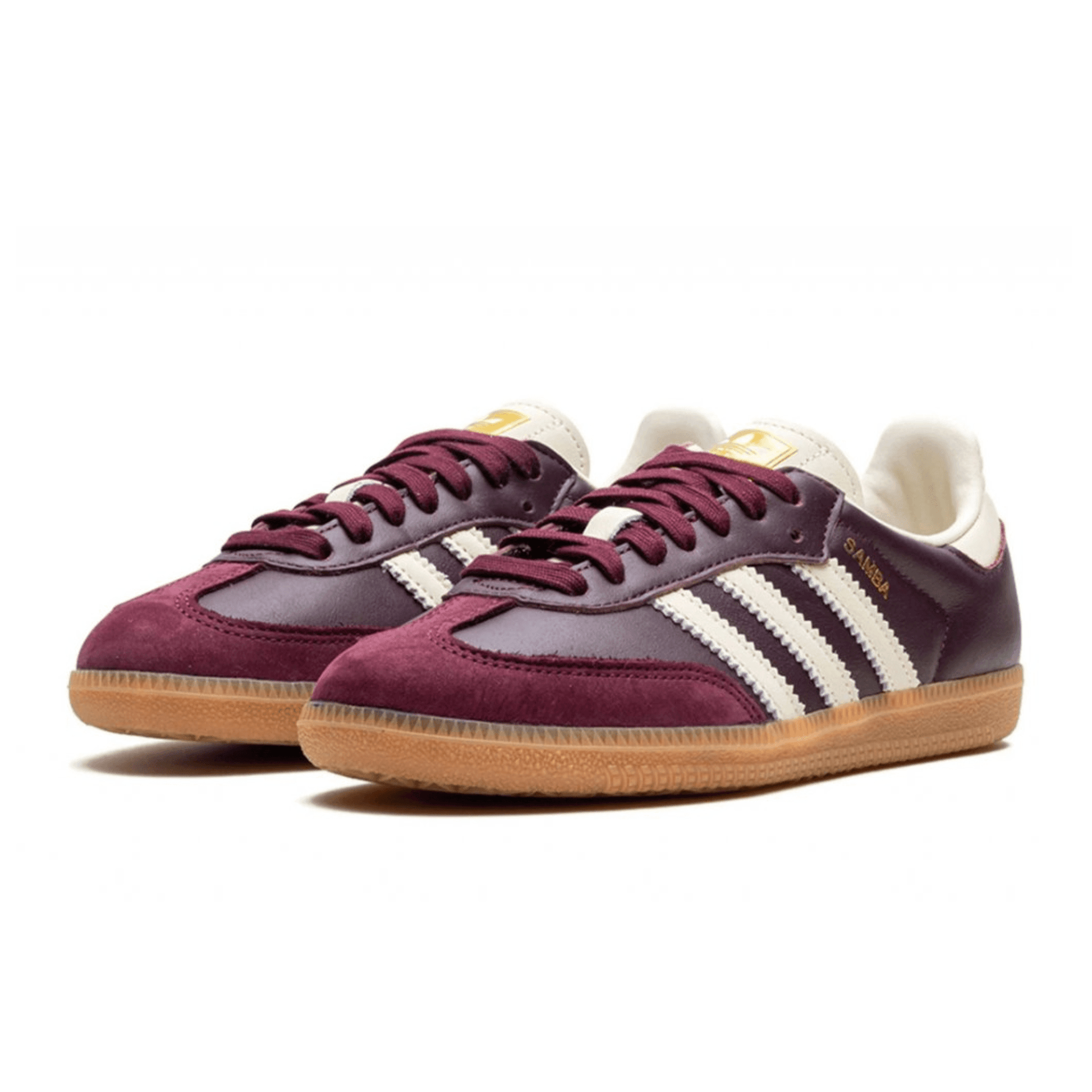 adidas Samba OG Maroon Gold Metallic