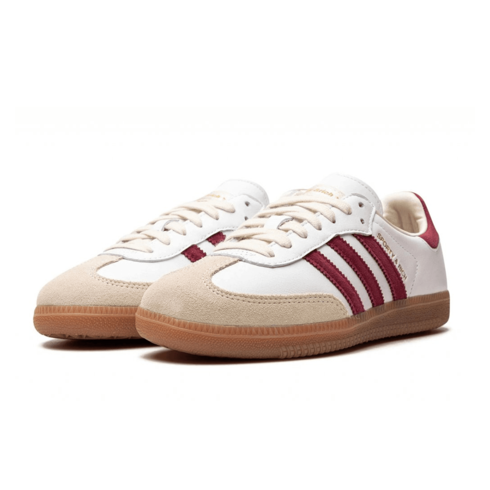adidas Samba Sporty & Rich White Collegiate Burgundy