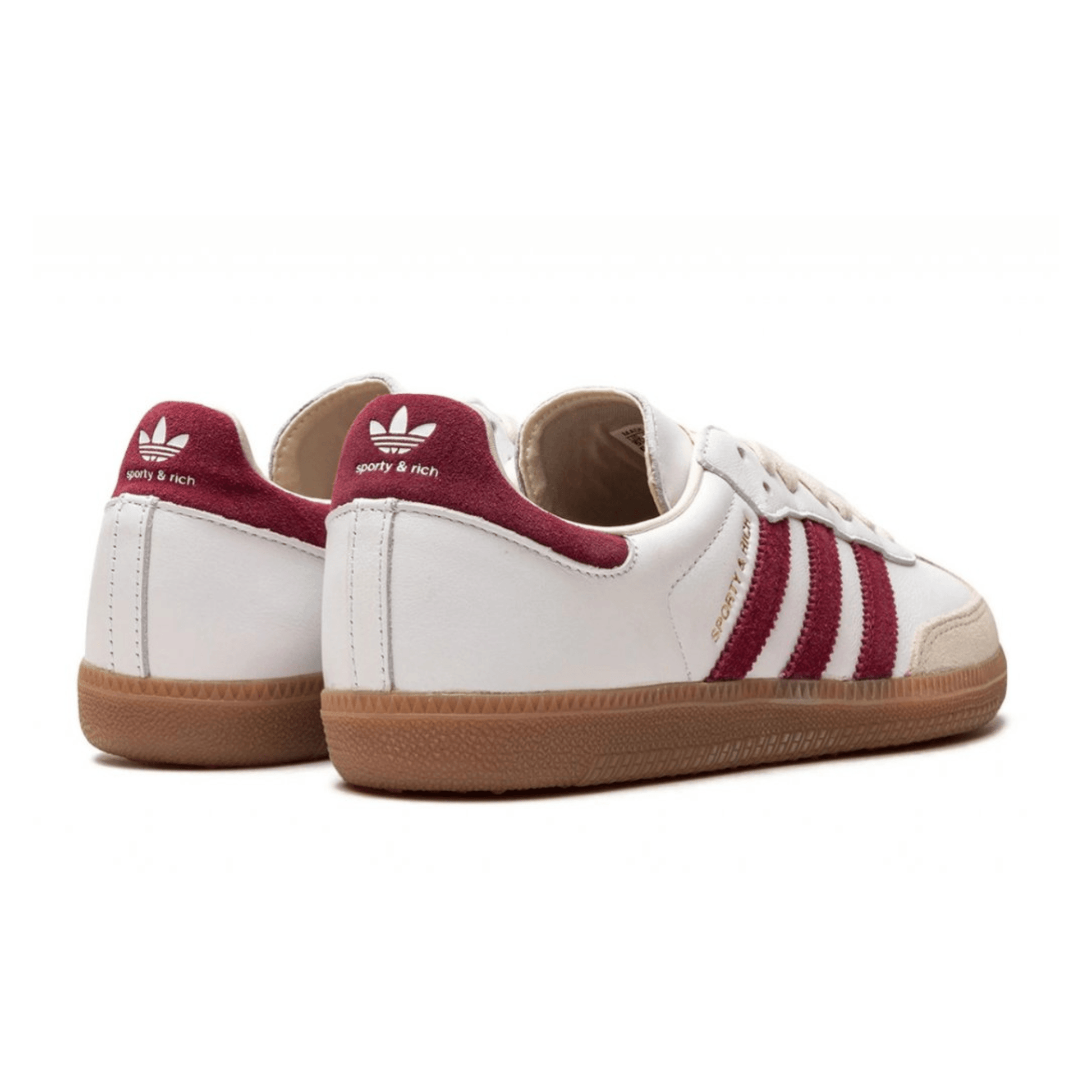 adidas Samba Sporty & Rich White Collegiate Burgundy
